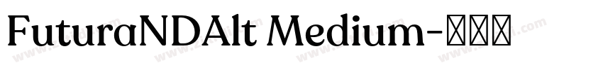 FuturaNDAlt Medium字体转换 FuturaNDAlt Medium字体转换
